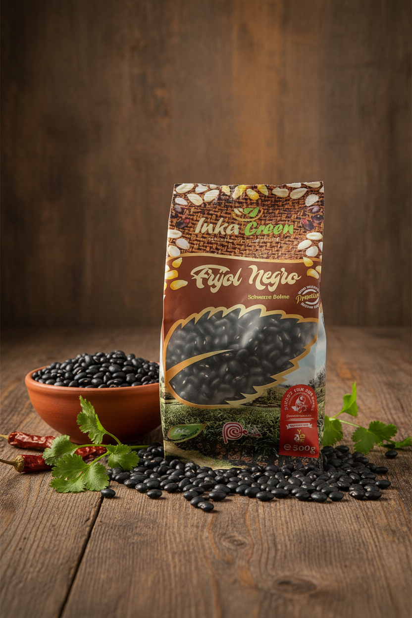Inka Green Frijol Negro – Professionelles Produktbild