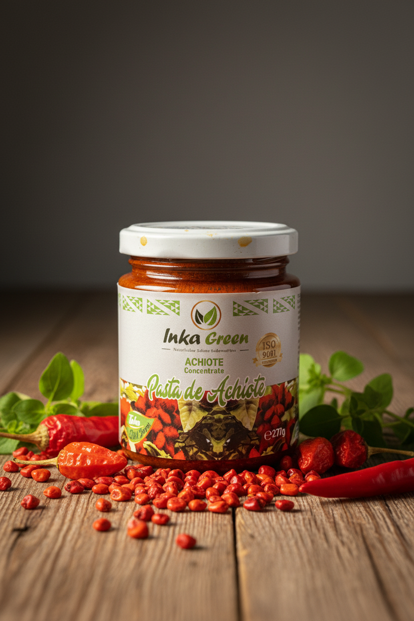 Inka Green Pasta de Achiote – Professionelles Produktbild